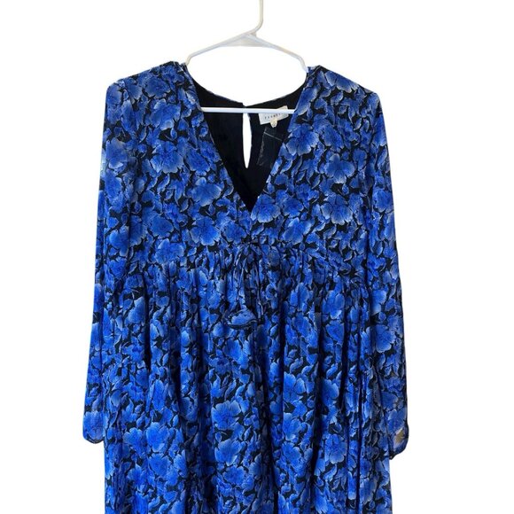 Promesa Alexandra Floral Bouquet Chiffon Bell Sleeve Romper Size Small NWT - Picture 3 of 8